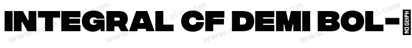 Integral CF Demi Bol字体转换